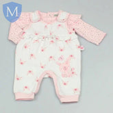 Girls Quilted 2 Piece Dungaree & Top & Cap Bunny (GF1048) (Baby Girls Fashionwear) Mansuri
